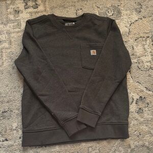 Carhartt Crewneck Sweatshirt Dark Gray Size 8-10 Small